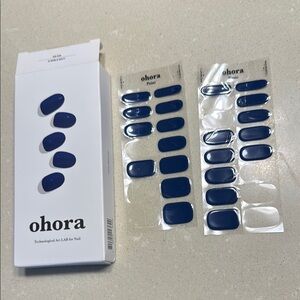 Ohora nails - NOBLE NAVY Semicured gel nails - used